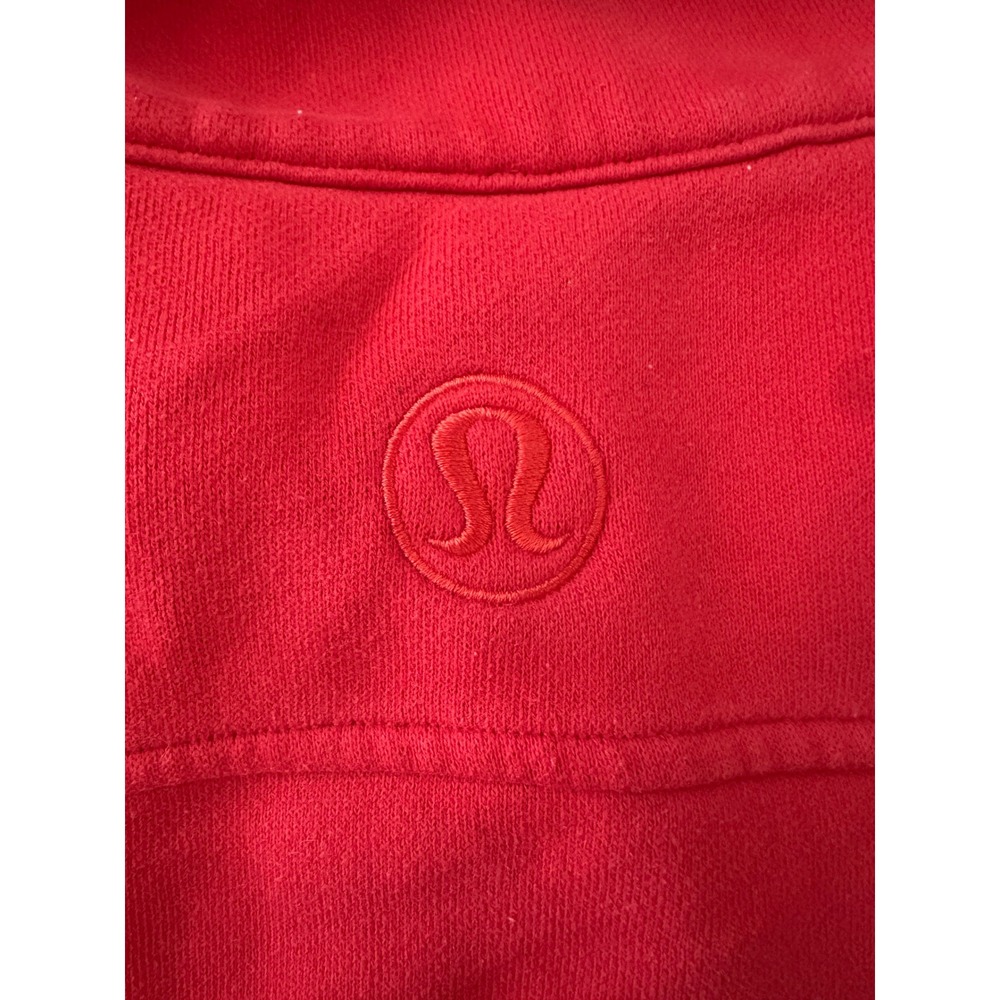 Lululemon Scuba Oversized Funnel Neck Half Zip Carnation Red M/L - Picture 7 of 9